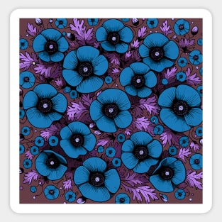 Poppy Flower Sticker